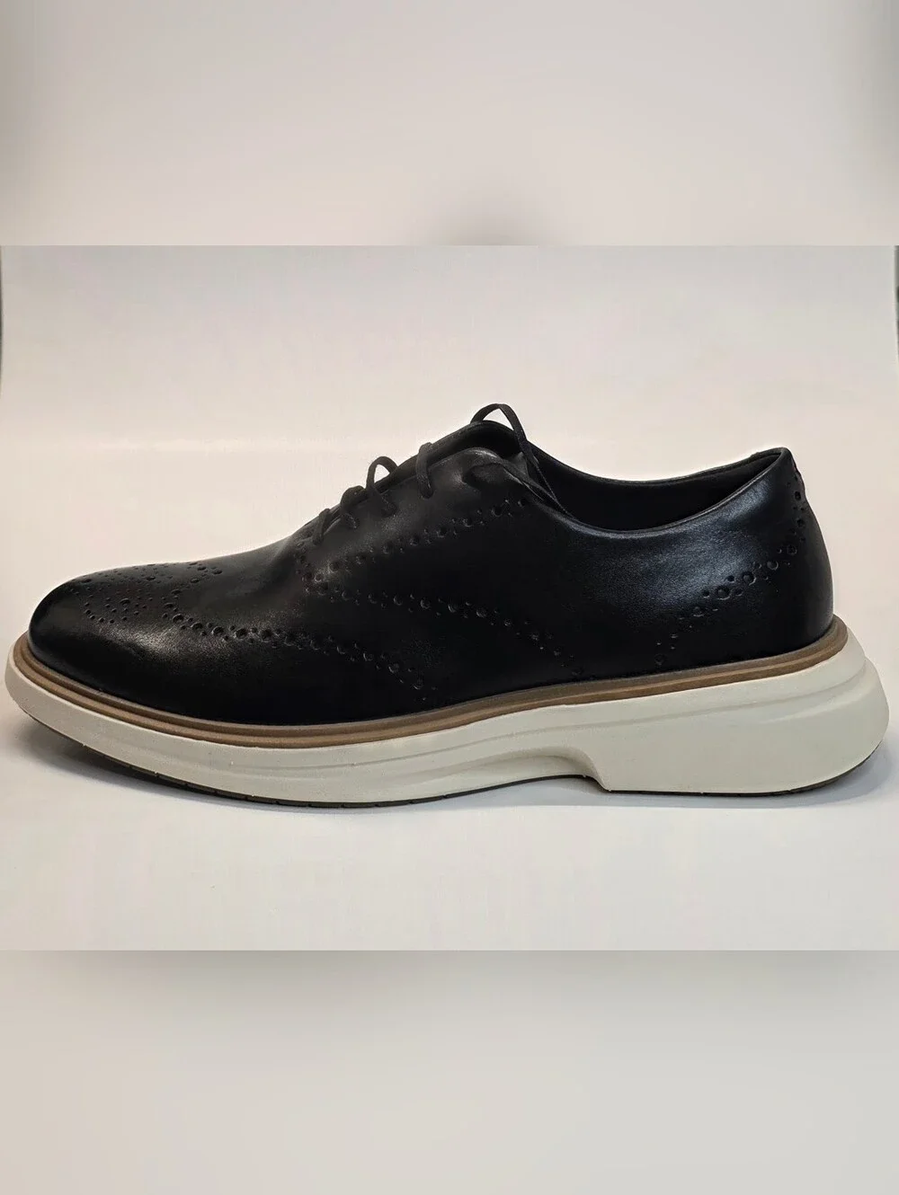 New Cole Haan Original Grand Cityspectre Wingtip Oxford Black Men's Size 8.5